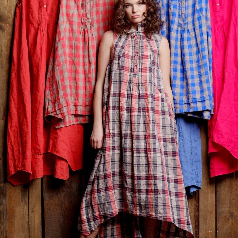 Yuvita - 100% Linen Dress - Medium